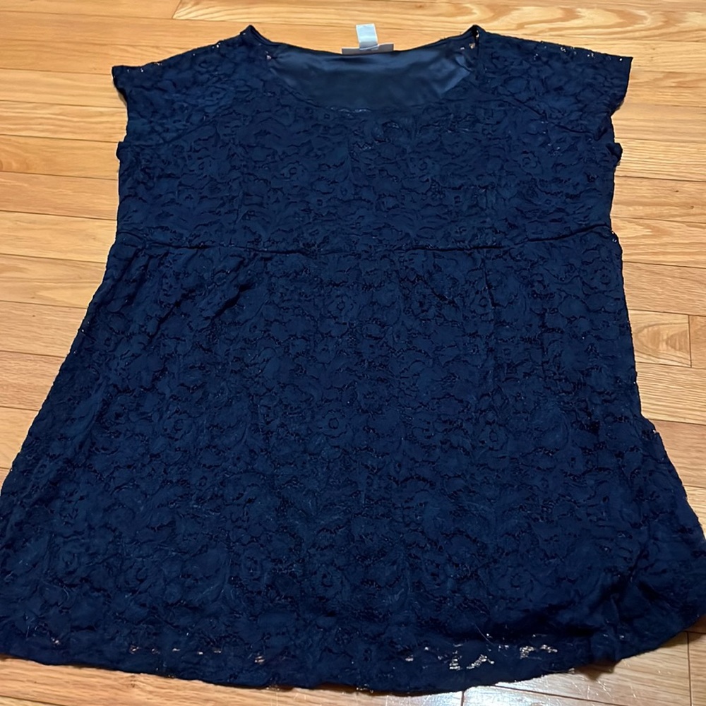 Motherhood Maternity Double Layer Lace Top